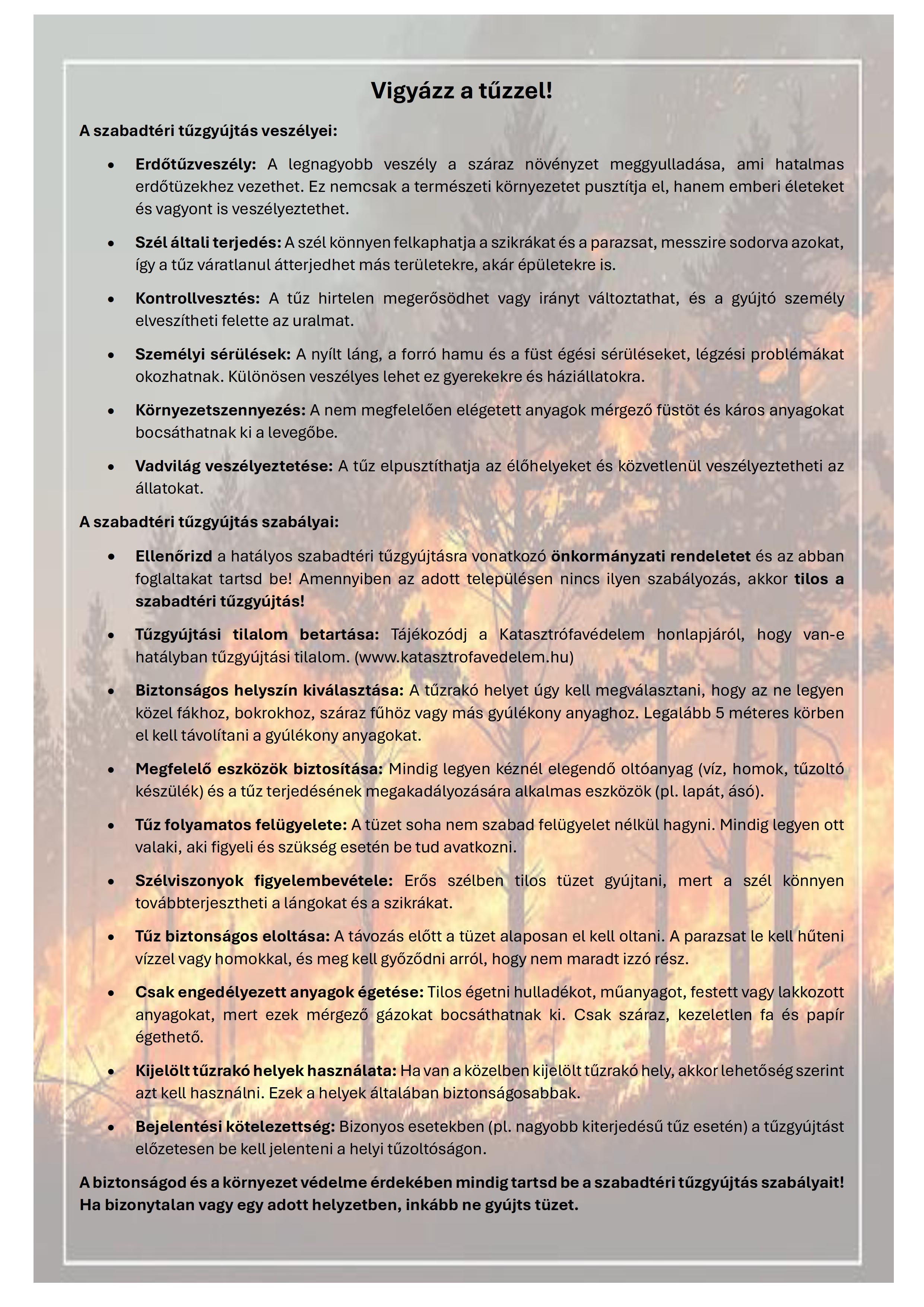 Vigyázz a tűzzel